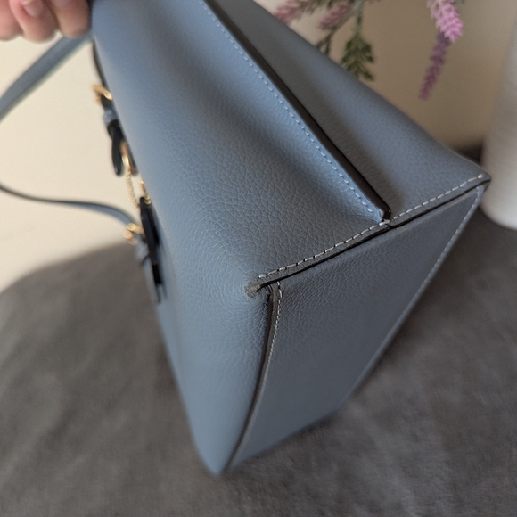 Coach Slate Blue Mollie 25 Tote - Picture 7 of 11